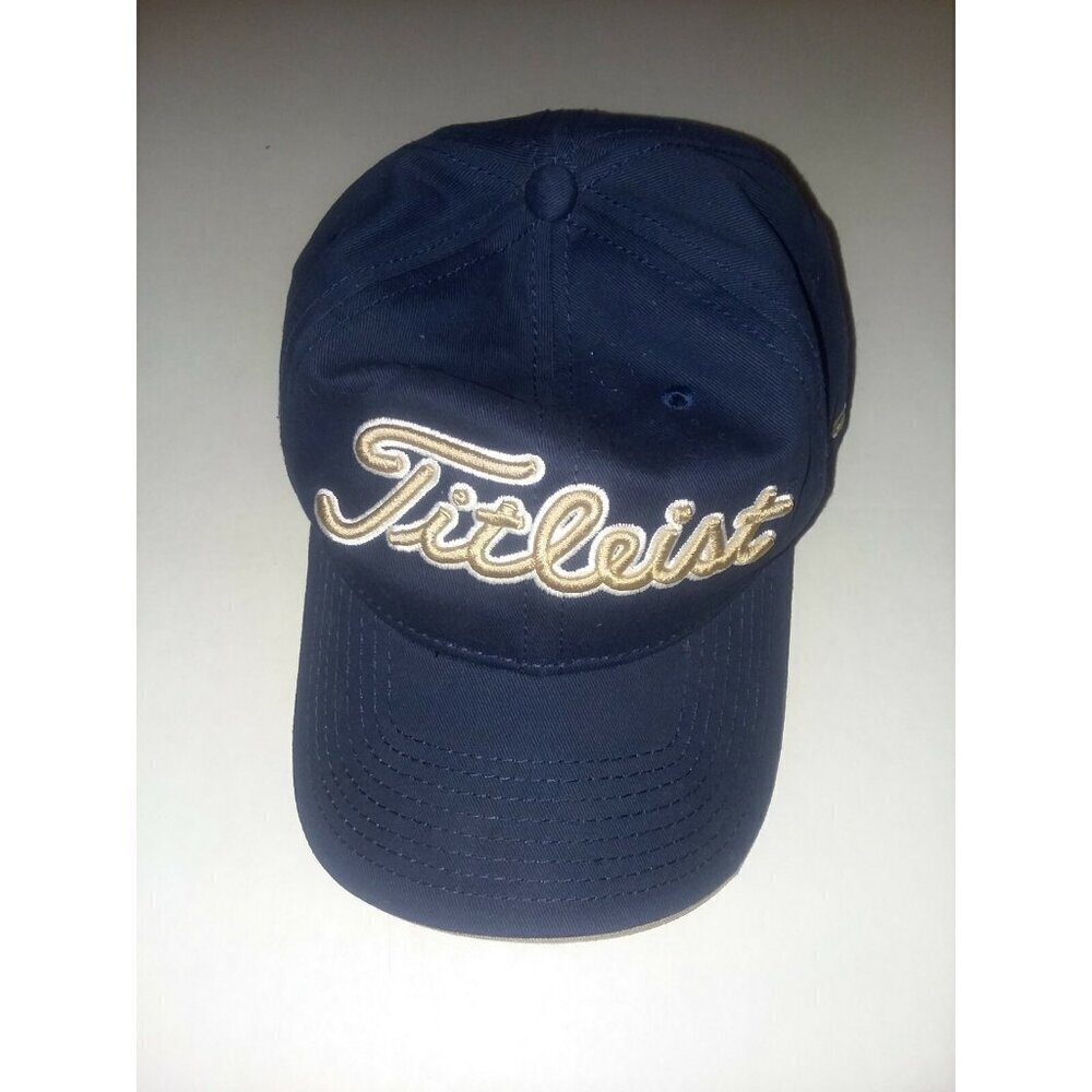 Titleist Golf Hat Adjustable Men’s Blue Footjoy FJ ProV1 Logos Strapback Stretch